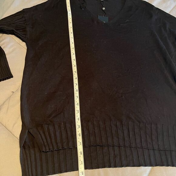 Adrianna Papell V-Neck Tunic Sweater NWT - Picture 11 of 12